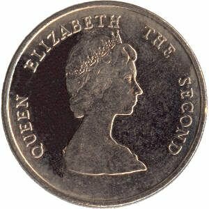 DOMINIQUE Pièces 25 cents Caraïbes orientales 1996