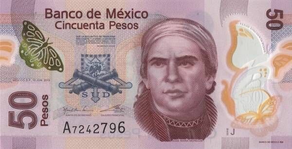 MESSICO banconote meksika50