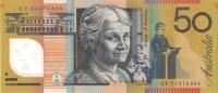 Notas de banco da AUSTRÁLIA 50 dólares Austrália 1995