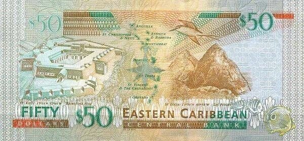 Billetes del CARIBE ORIENTAL vostochniekaribi50