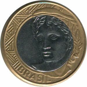 Монеты БРАЗИЛИИ 1 реал Бразилия 2007