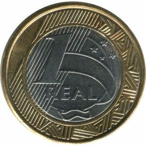 Monedas de BRASIL 1 real. Juegos Olímpicos de Londres 2012