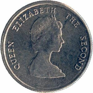 Монеты МОНТСЕРРАТА 10 центов Восточные Карибы 2000