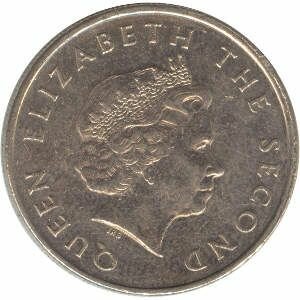 Moedas MONTSERRATA 25 centavos do Caribe Oriental 2002