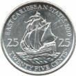 DOMINICA Monedas 25 centavos Caribe Oriental 2010