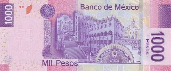 Billetes de MEXICO meksika1000