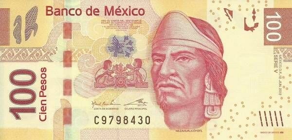 MÉXICO notas meksika100