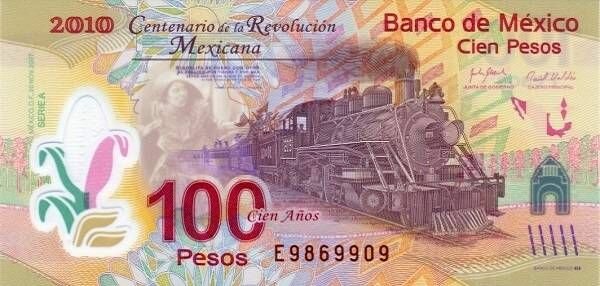 MEXICO banknotes meksika100a3