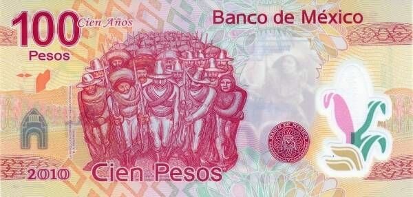 MEXIKO Banknoten meksika100r3