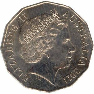 50 cents Australia 2011
