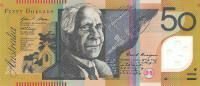 Notas de banco da AUSTRÁLIA 50 dólares Austrália 1995