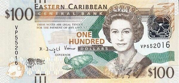 EASTERN CARIBBEAN banknotes vostochniekaribi100