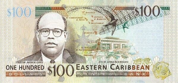 Billetes del CARIBE ORIENTAL vostochniekaribi100