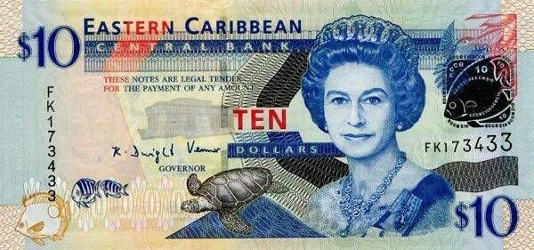 Billetes del CARIBE ORIENTAL vostochniekaribi10