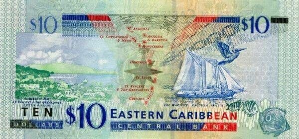 CARAIBI ORIENTALI banconote vostochniekaribi10